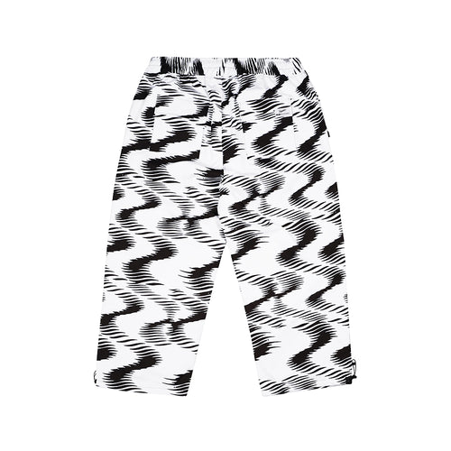 Zgzg Wave Velvet Super Wide Box Pants White