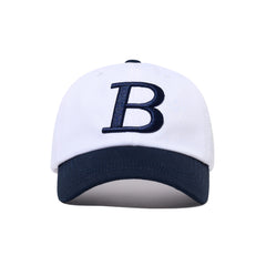 Big B Logo Cap White Navy