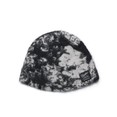 Flower Angora Beanie Black