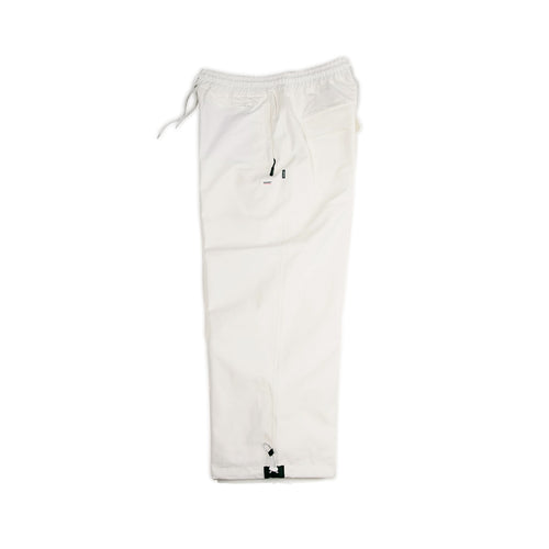 Logo Cotton Super Wide Pants White