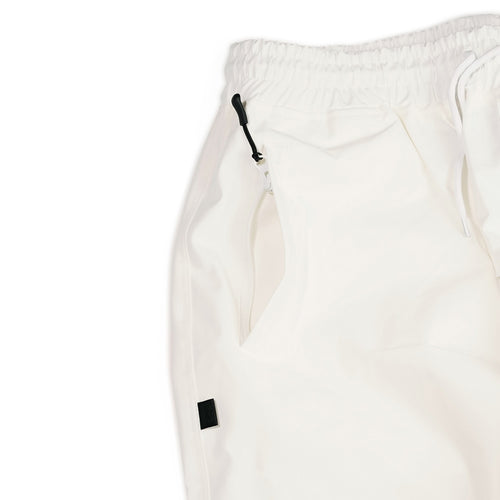 Logo Cotton Super Wide Pants White