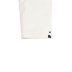 Logo Cotton Super Wide Pants White