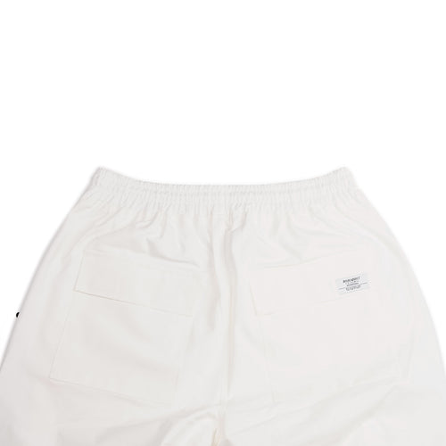 Logo Cotton Super Wide Pants White