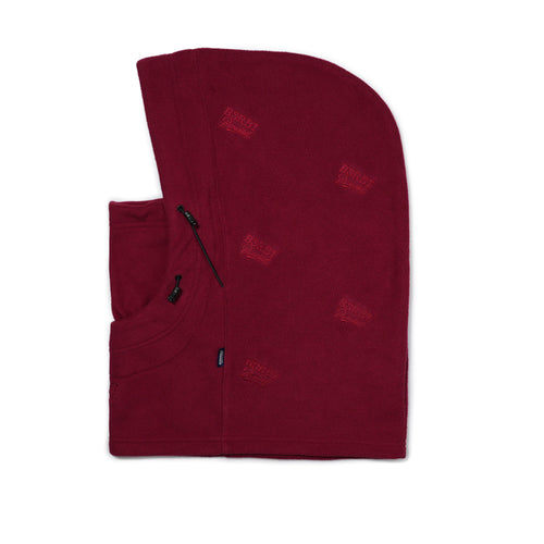 Logo Play Double String Hoodwarmer Burgundy