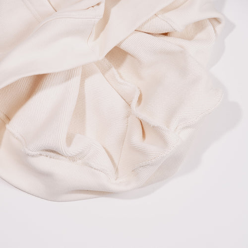 3D Every Day Rabbit Hoodie Cream