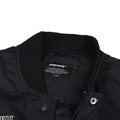 Dfr Logo Patch Varsity Jacket Black