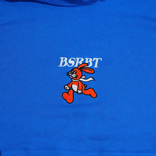 Bsrbt Sunday Rabbit Embroidery Hoodie Blue