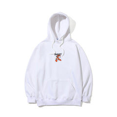 Bsrbt Sunday Rabbit Embroidery Hoodie White