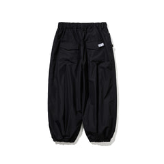 Bsr New Super Wide Jogger Pants Black