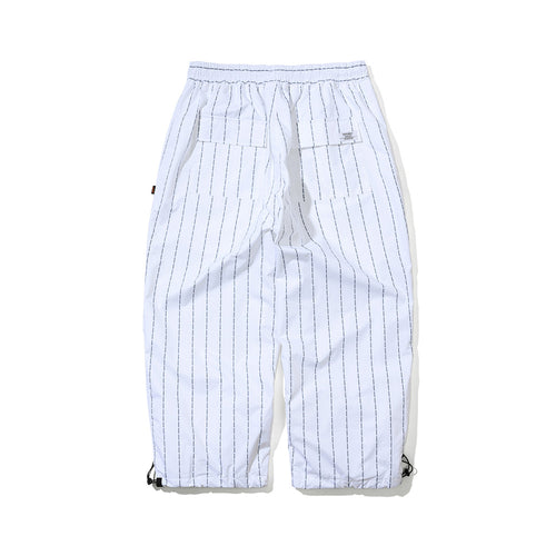 Logo Stripe Super Wide Pants White