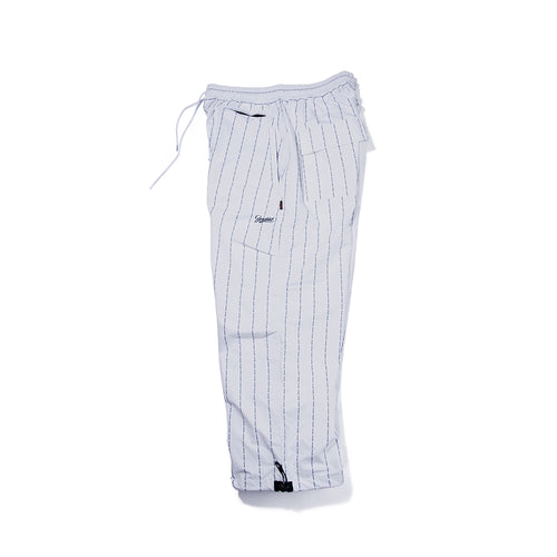 Logo Stripe Super Wide Pants White