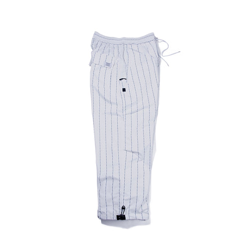 Logo Stripe Super Wide Pants White