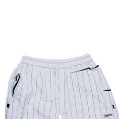 Logo Stripe Super Wide Pants White