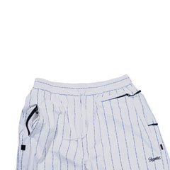 Logo Stripe Super Wide Pants White