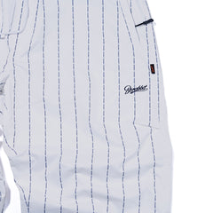 Logo Stripe Super Wide Pants White