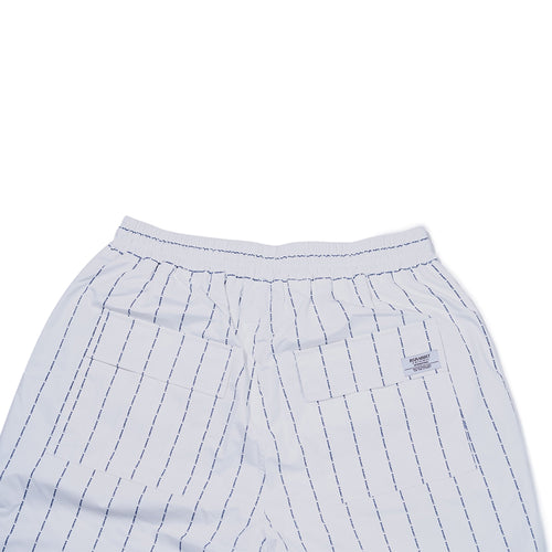 Logo Stripe Super Wide Pants White