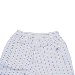 Logo Stripe Super Wide Pants White
