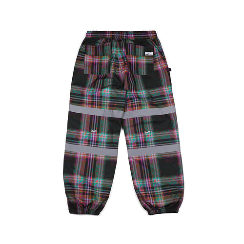 Bsr Pot-X Reflective Jogger Pants Purple Check