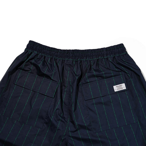 Logo Stripe Super Wide Pants Navy