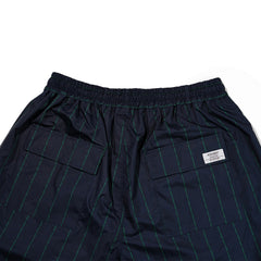 Logo Stripe Super Wide Pants Navy