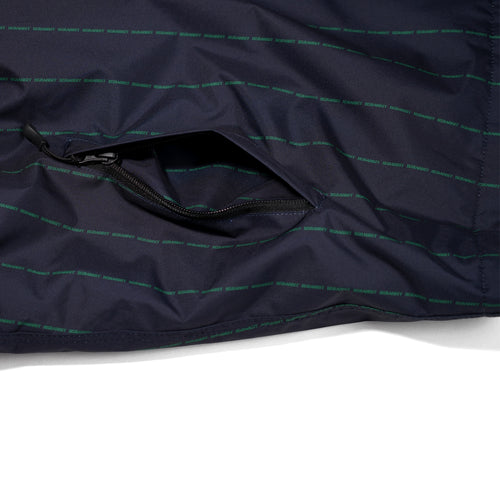 Logo Stripe Varsity Jacket Navy