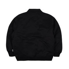 Big Logo Collar Varsity Jacket Black