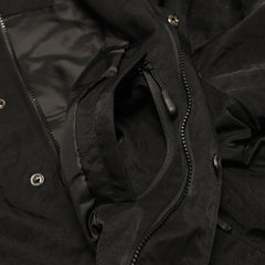 Big Logo Collar Varsity Jacket Black