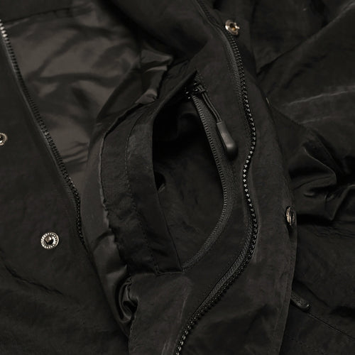 Big Logo Collar Varsity Jacket Black