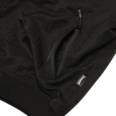 Big Logo Collar Varsity Jacket Black