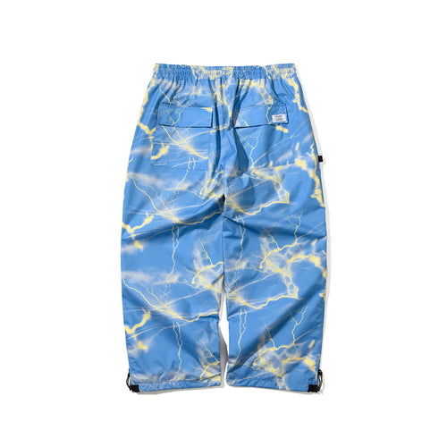 Logo Yellow Thunder Super Wide Pants Sky Blue