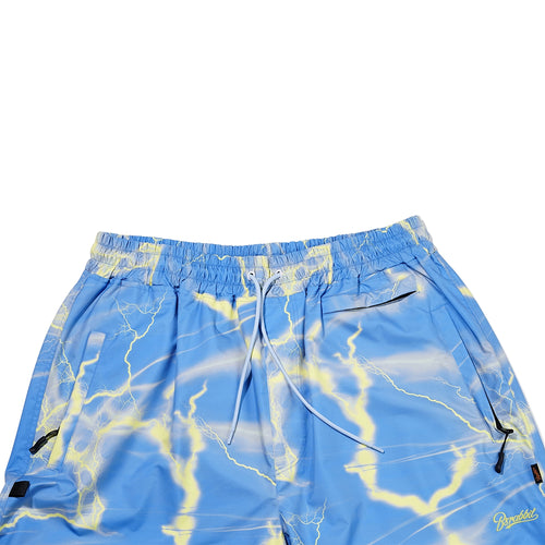 Logo Yellow Thunder Super Wide Pants Sky Blue