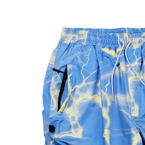 Logo Yellow Thunder Super Wide Pants Sky Blue