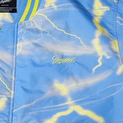 Yellow Thunder Varsity Jacket Sky Blue