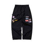 Racing Patch Super Wide Pants Black