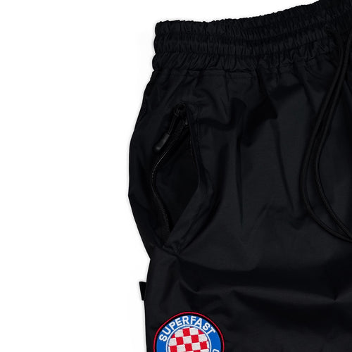 Racing Patch Super Wide Pants Black