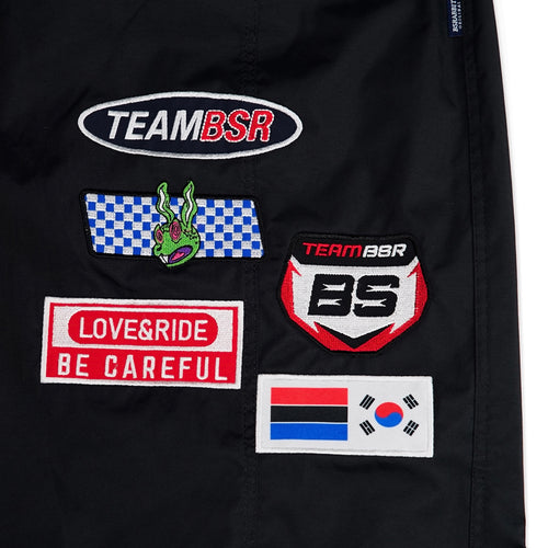 Racing Patch Super Wide Pants Black