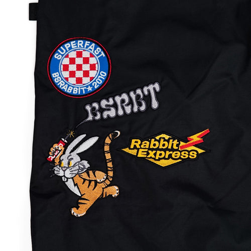 Racing Patch Super Wide Pants Black