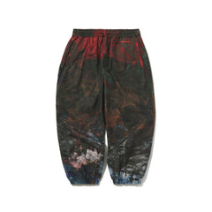 Isd High Super Wide Jogger Pants Fantasy Forest