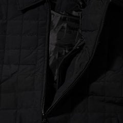 Logo Quilting Collar Jacket Black