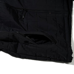 Logo Quilting Collar Jacket Black