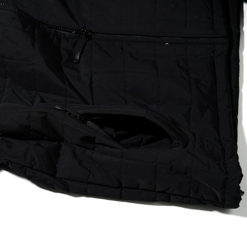 Logo Quilting Collar Jacket Black