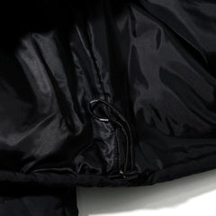 Logo Quilting Collar Jacket Black