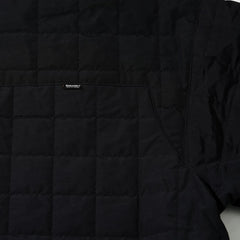 Logo Quilting Collar Jacket Black