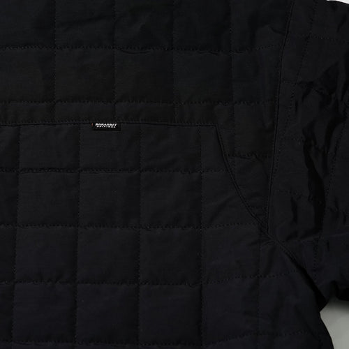 Logo Quilting Collar Jacket Black
