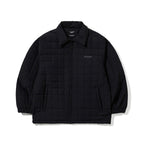 Logo Quilting Collar Jacket Black