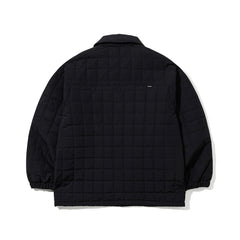 Logo Quilting Collar Jacket Black
