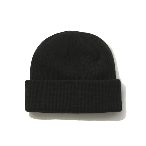 Metal Logo Basic Beanie Black