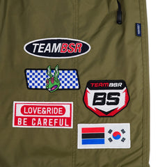 Racing Patch Super Wide Pants Kahki