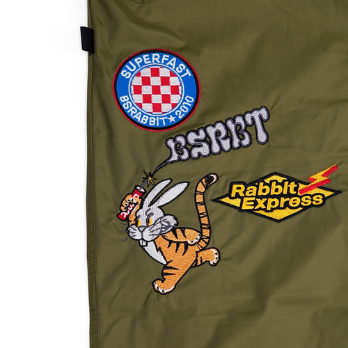 Racing Patch Super Wide Pants Kahki