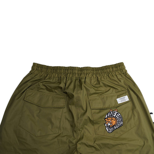 Racing Patch Super Wide Pants Kahki